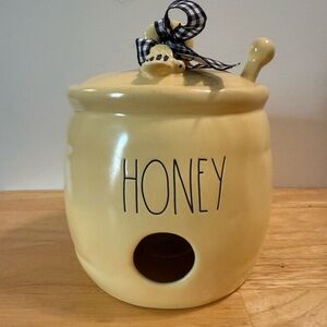 Rae Dunn Yellow Honey Pot Birdhouse